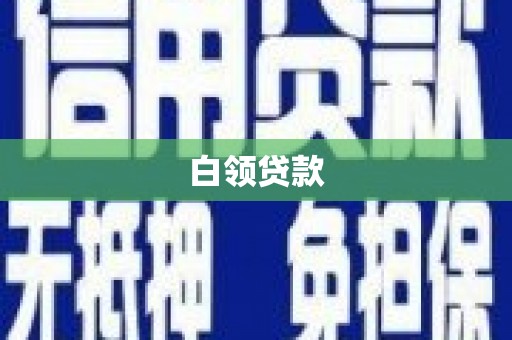 桃山白领贷款