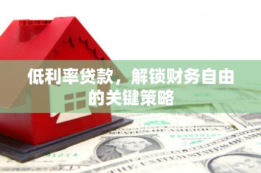 桃山低利率贷款，解锁财务自由的关键策略