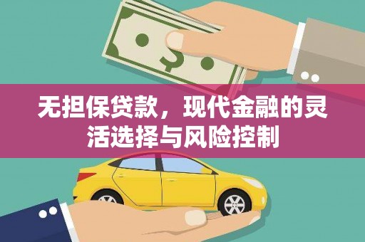 桃山无担保贷款，现代金融的灵活选择与风险控制