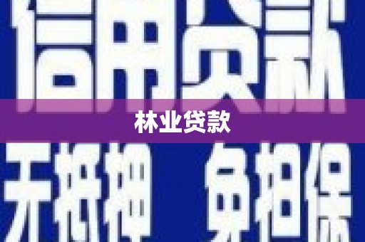 桃山林业贷款
