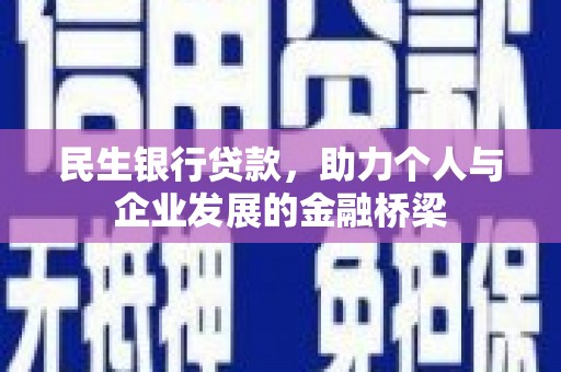 桃山民生银行贷款，助力个人与企业发展的金融桥梁