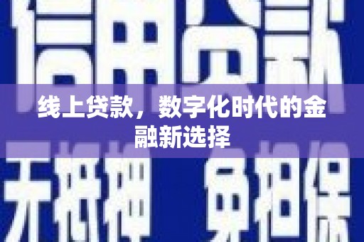 桃山线上贷款，数字化时代的金融新选择