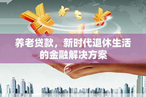 桃山养老贷款，新时代退休生活的金融解决方案