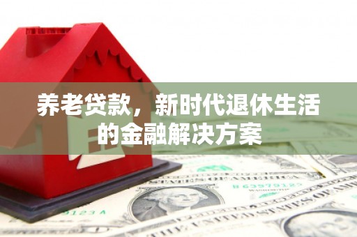 桃山养老贷款，新时代退休生活的金融解决方案