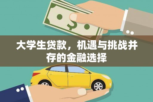 桃山大学生贷款，机遇与挑战并存的金融选择