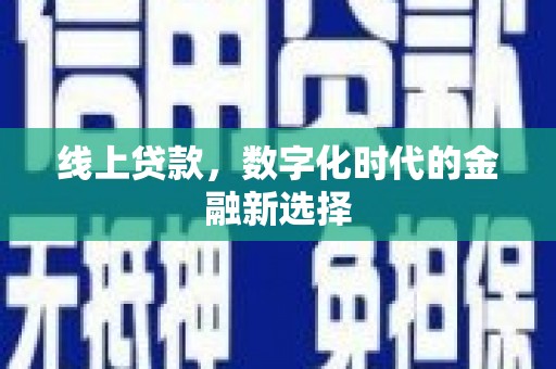 桃山线上贷款，数字化时代的金融新选择