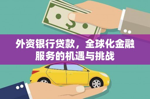桃山外资银行贷款，全球化金融服务的机遇与挑战