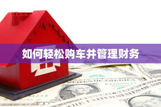 桃山如何轻松购车并管理财务