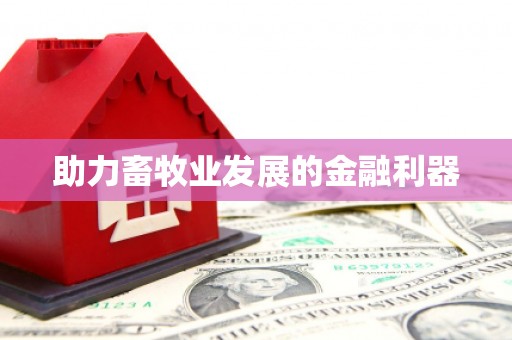 桃山助力畜牧业发展的金融利器